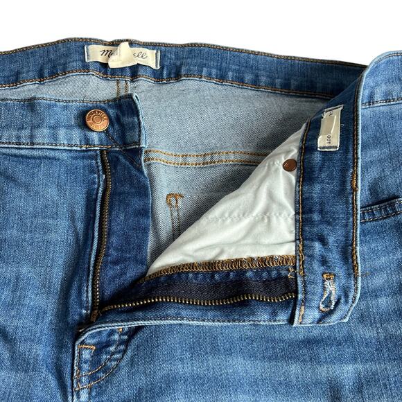 MADEWELL Womens Cali Demi Boot Jeans 34P Blue Stretch Denim Flare 38x22 - Picture 2 of 8